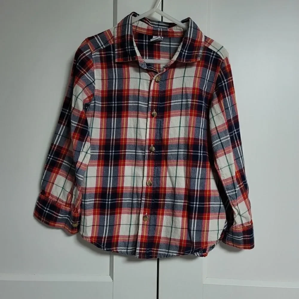 Old navy bundle thermal top and button down shirt 5T